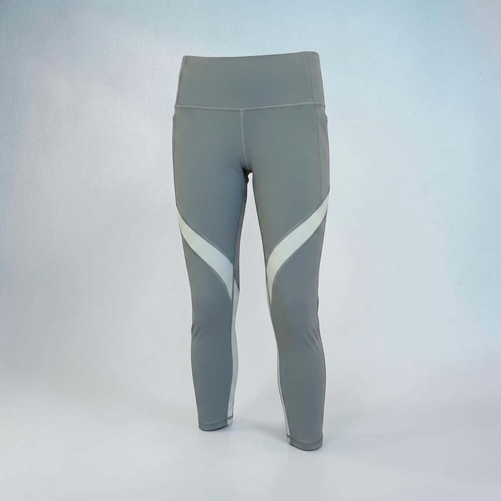 Athleta Salutation Stash Pocket ll 7/8 Leggings Small Sage Green High Rise